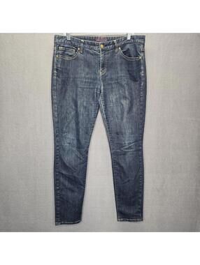 Tommy Hilfiger Women's Skinny Jeans Size 12R Dark Wash Denim Stretch Pants